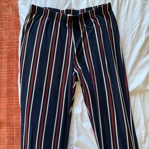 Stripes, high waisted booty pants